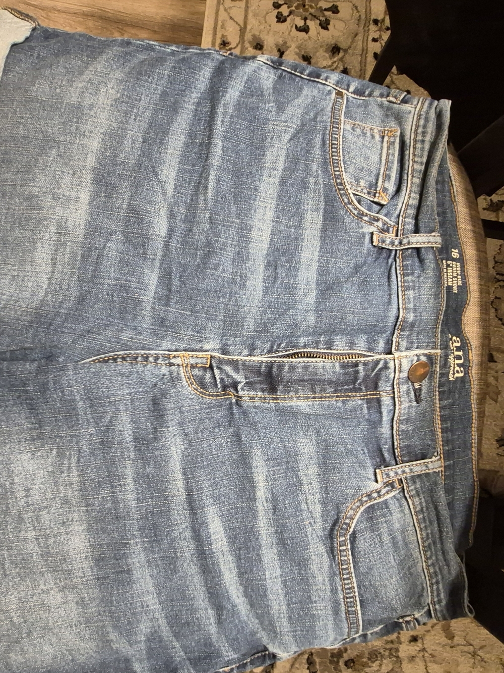 a.n.a Women's Medium Blue High-Rise Denim Shorts